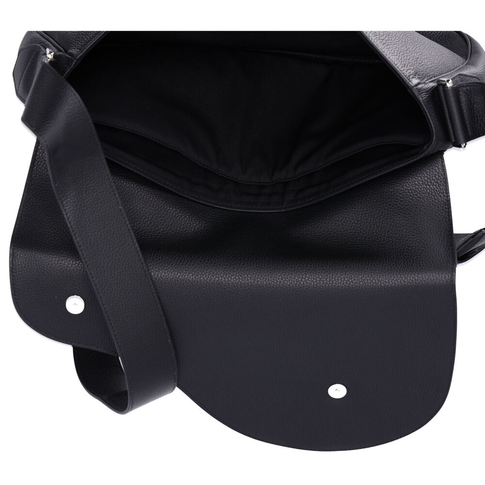 Christian Dior Saddle Messenger Bag Shoulder Bag 1ADME130YMJ Black Leather - Picture 9 of 9